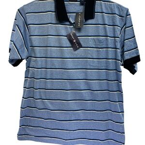 GANT Blue Striped Men's Sz XXL Golf Polo Shirt (Y16) NWTs